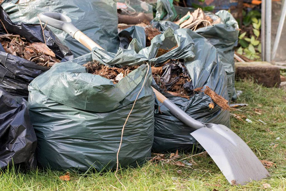 plastic bags garden waste